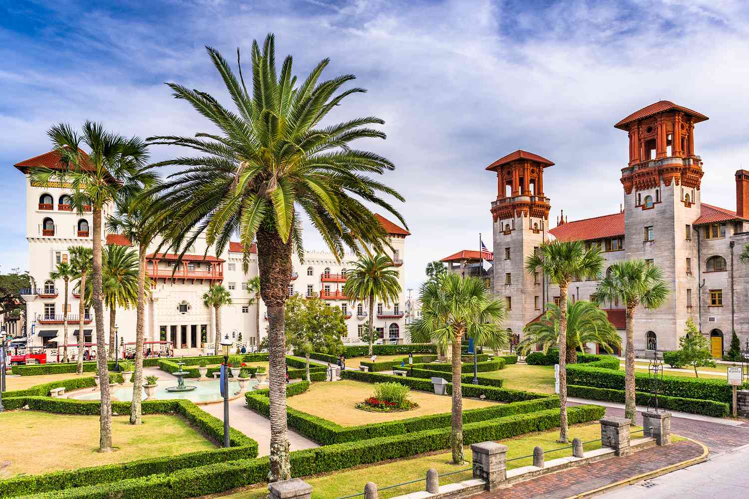 Hôtel de ville et cour de l'Alcazar à St. Augustine, Floride