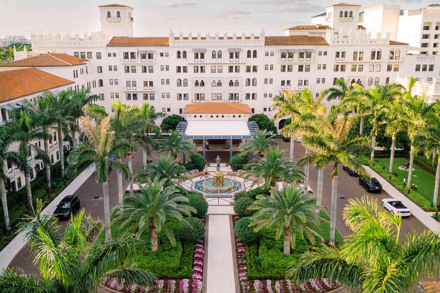 Vue aérienne de l'extérieur du Boca Raton