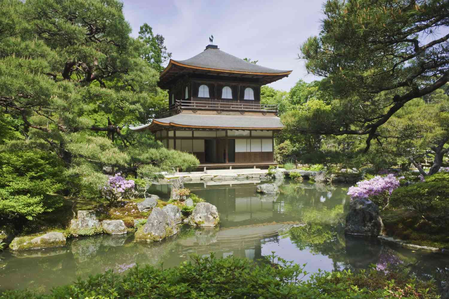 Ginkakuji Temple (Silver Pavilion), Higashiyama, Kyoto, Japan