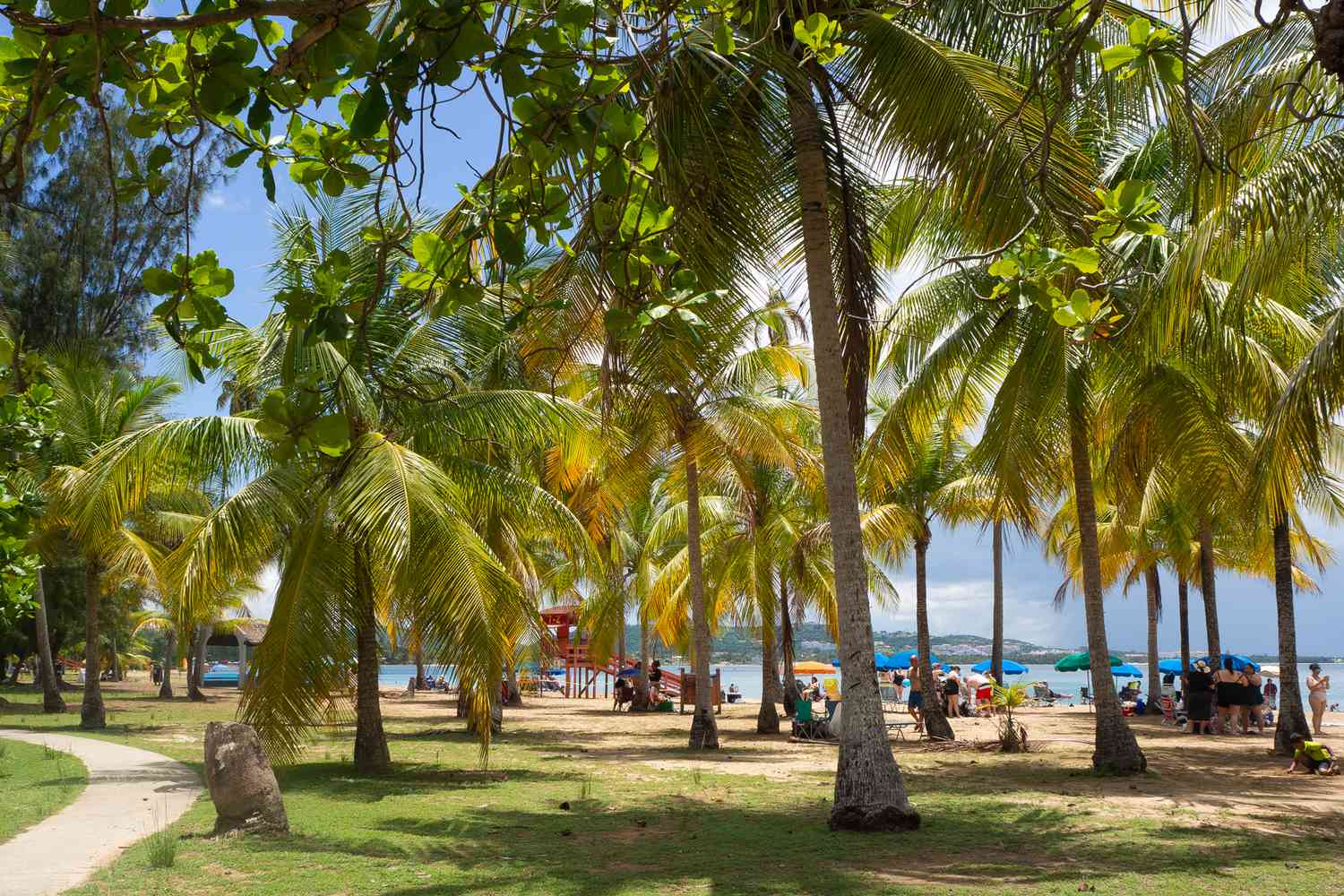 Vue de la plage de Luquillo