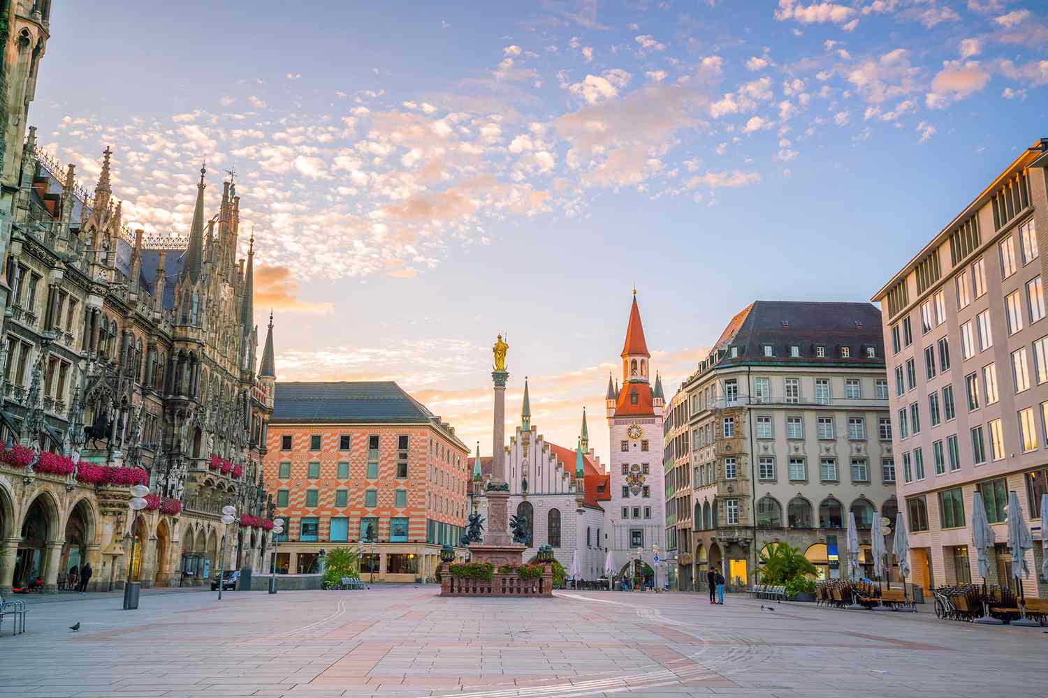 Vieille mairie sur la place Marienplatz à Munich