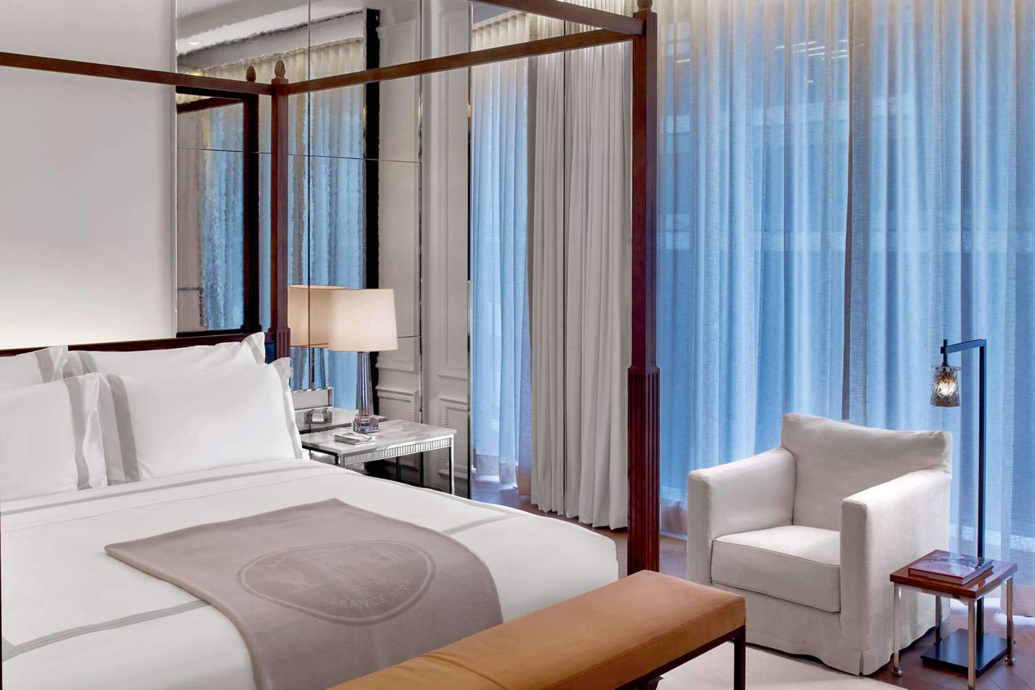 Details of room inside Baccarat Hotel