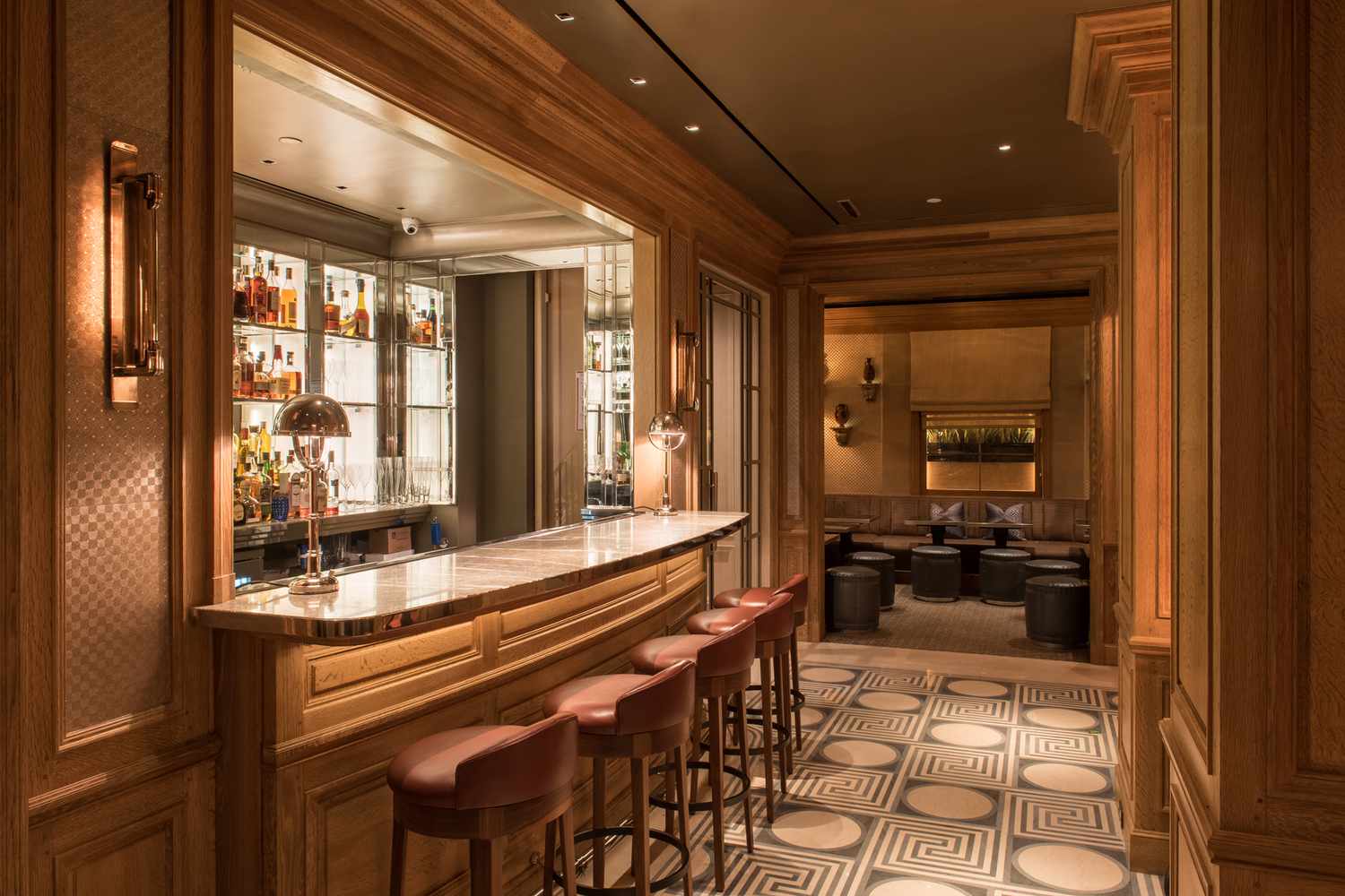 Bar inside The Lowell