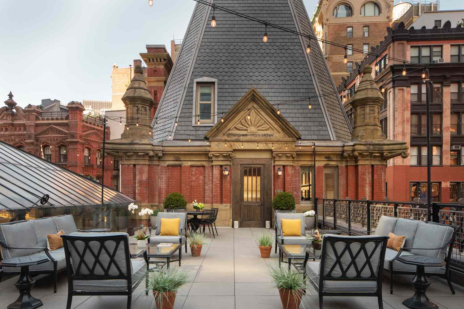 Rooftop lounge at The Beekman