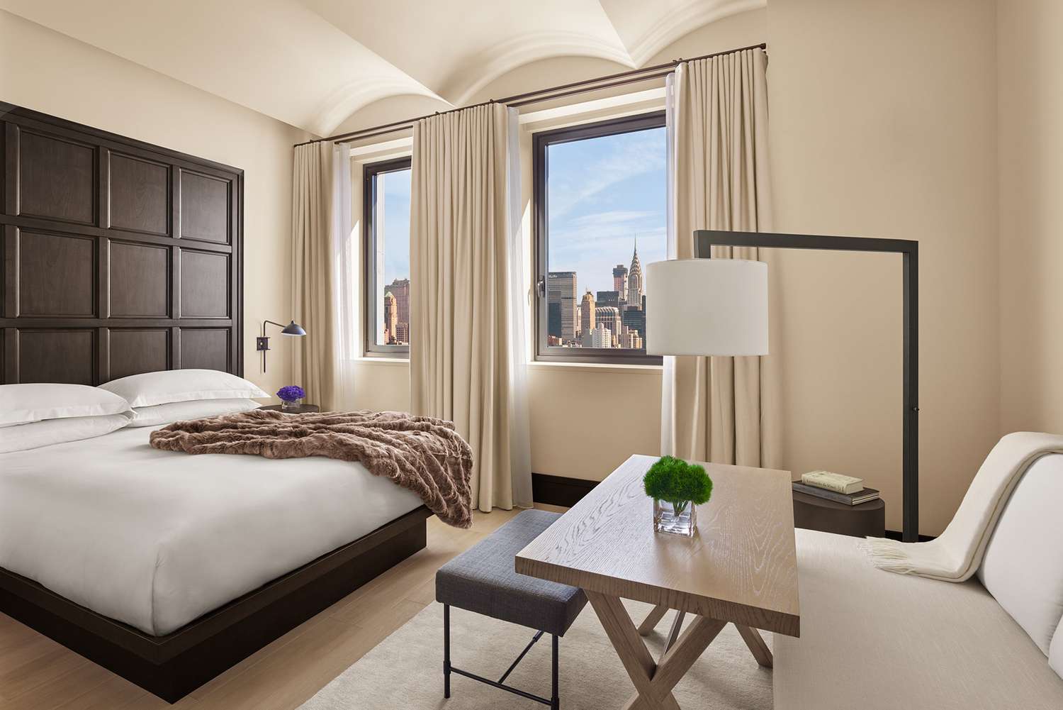 interior guest room of The New York Edition