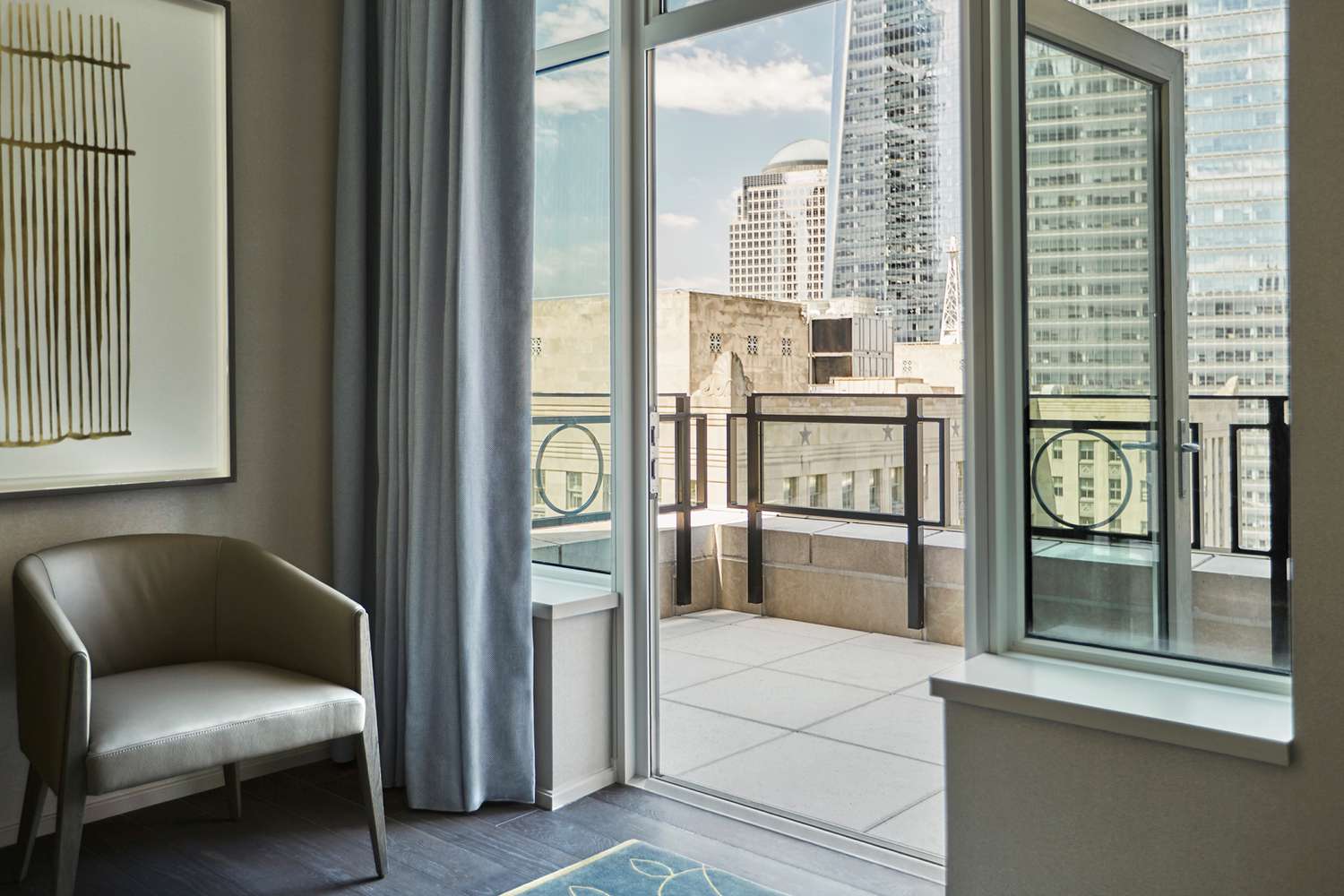 View from window inside Four Seasons NY