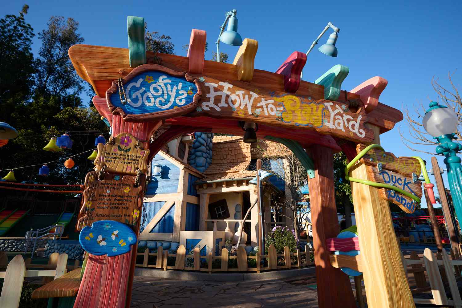 Le jardin d'apprentissage de Dingo à Mickey's Toontown au Disneyland