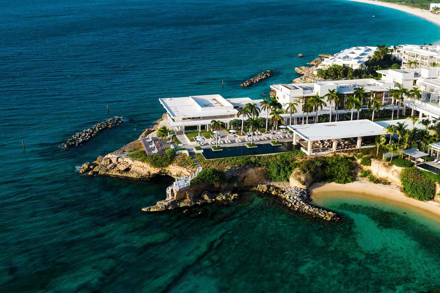 Vue aérienne du Four Seasons Resort and Residences Anguilla