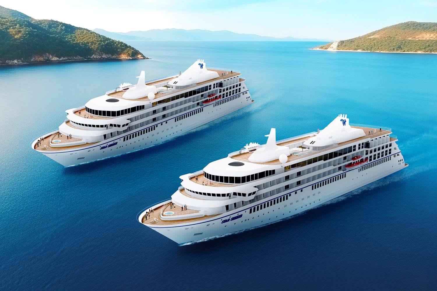 Vignettes des deux nouveaux navires Windstar Cruises