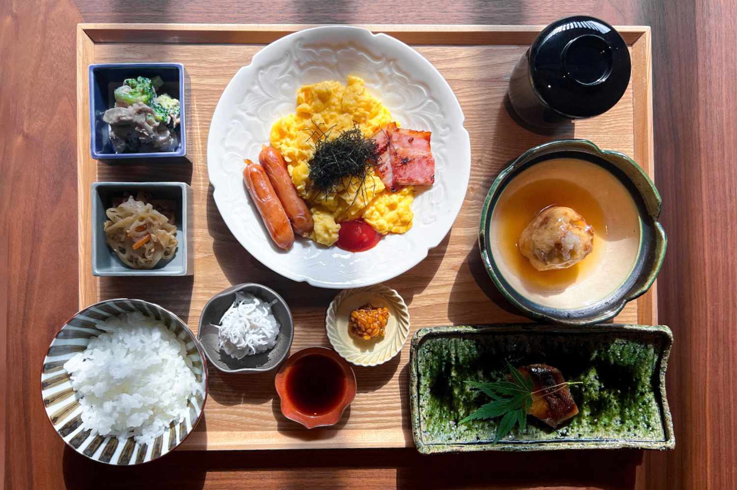 Petit déjeuner japonais au Banyan Tree Kyoto
