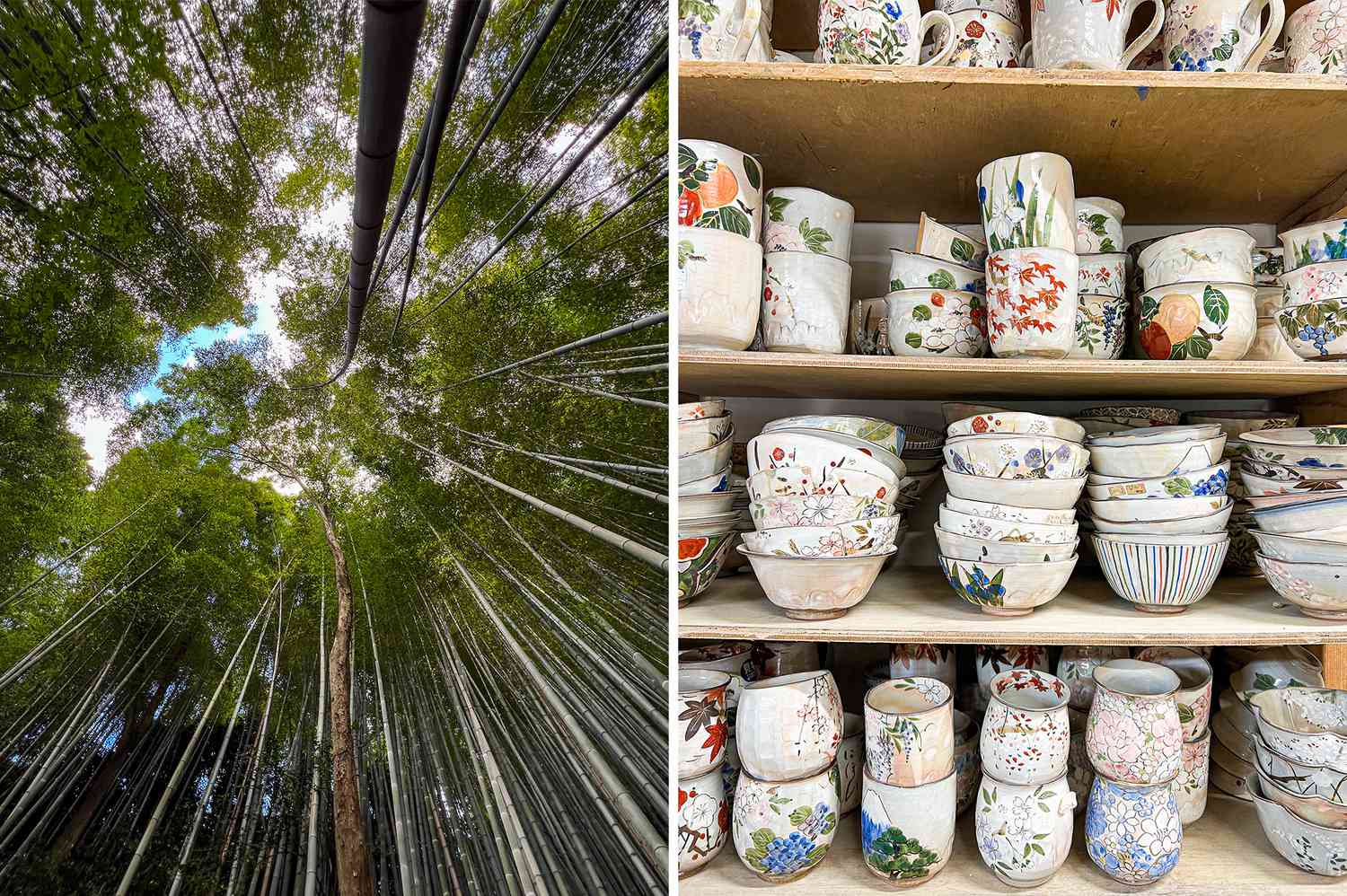 Forêt de bambous et céramiques à Kyoto