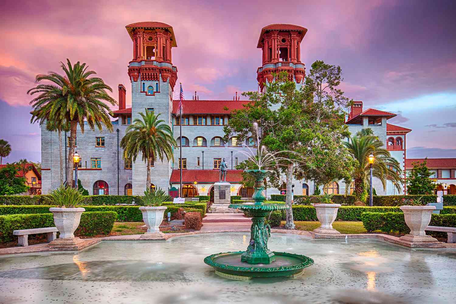 Historic building built in 1887 in downtown St. Augustine, Florida