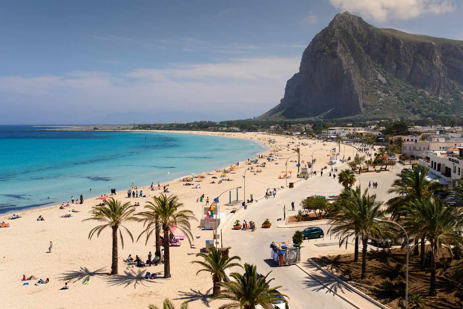 San Vito Lo Capo, une ville sur la mer sur l'île de Sicile en Italie.
