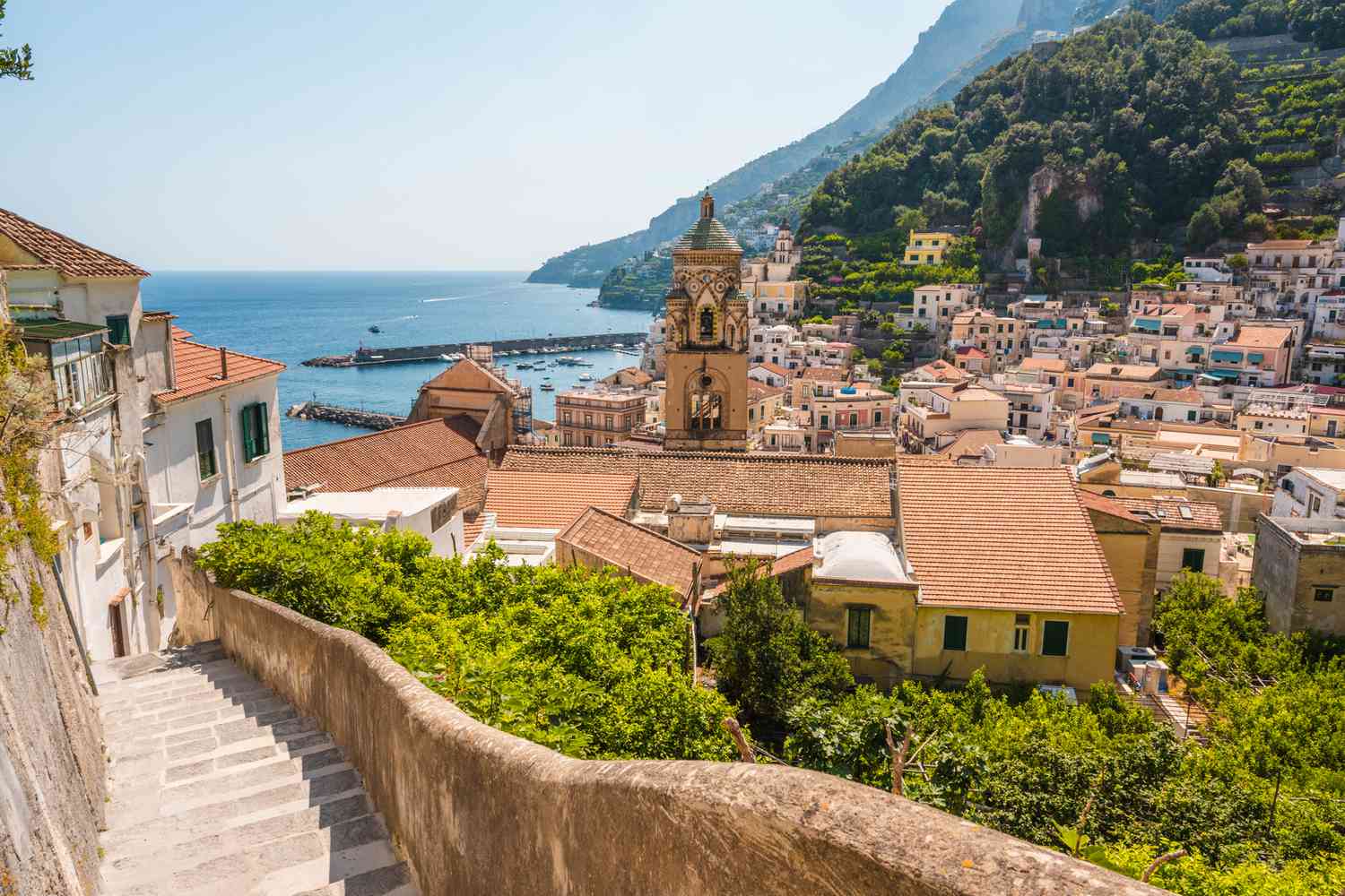 Ville d'Amalfi, Côte amalfitaine, Italie