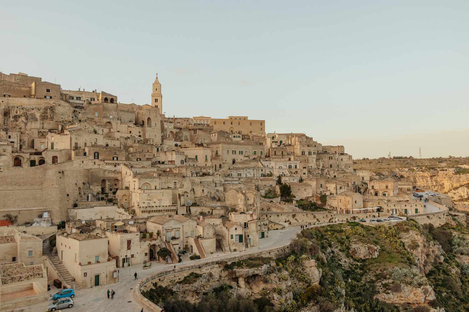 Vue de la ville de Matera