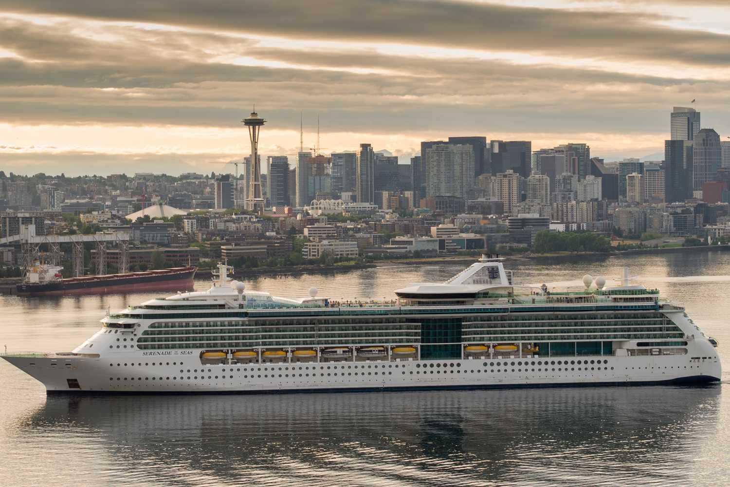 Exterior of ship in Seattle