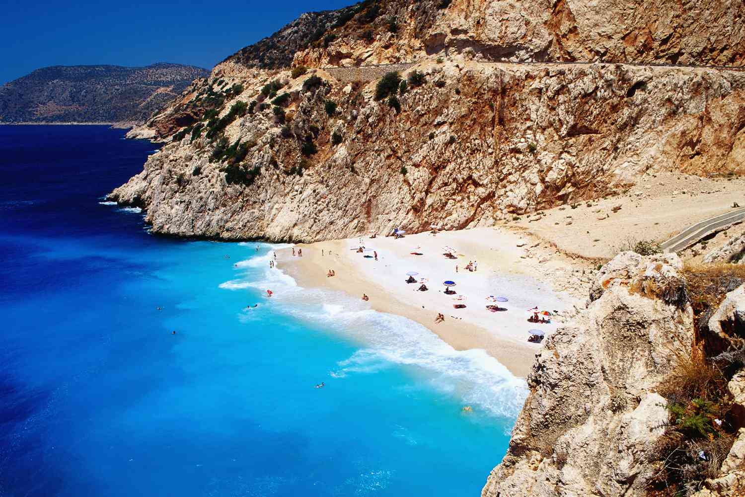 Crique et plage de Kaputas en Turquie