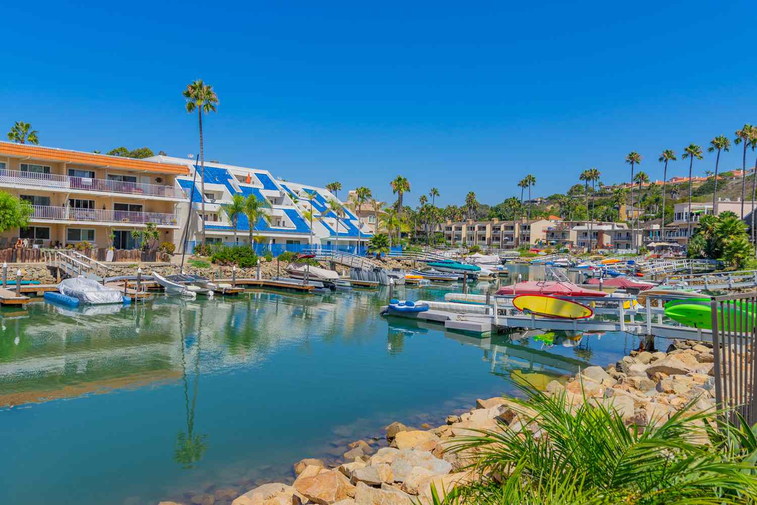 Maisons de plage sur le front de mer de Carlsbad, Californie