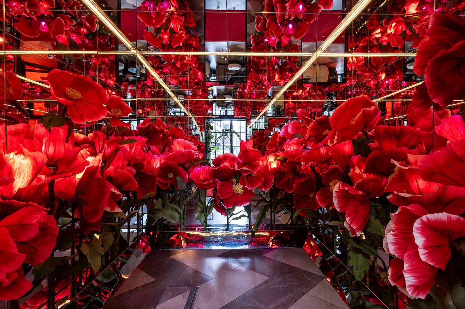 Installation artistique à Virgin Hotels London-Shoreditch