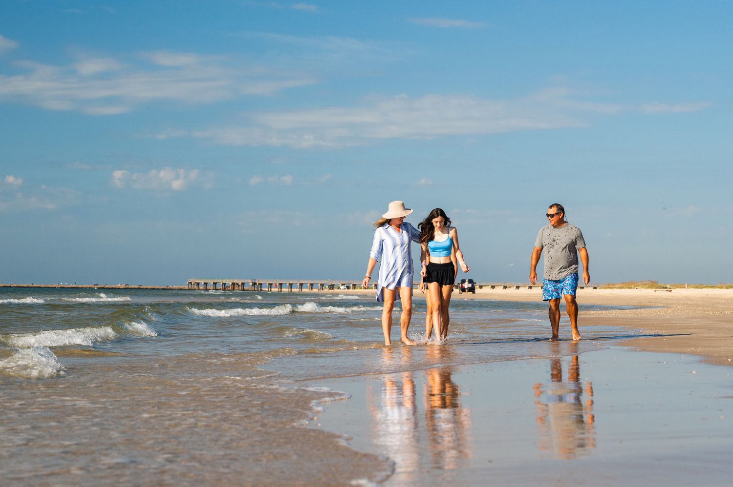 plage sur l'île de Matagorda