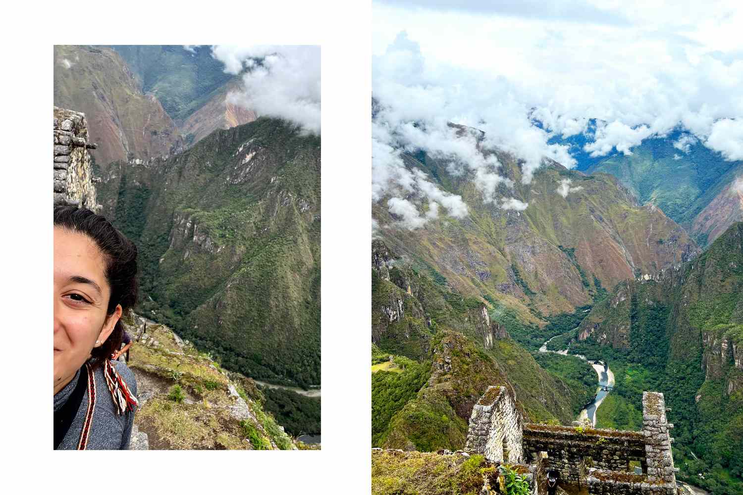Selfie lors d'une randonnée à Machu Picchu au Pérou