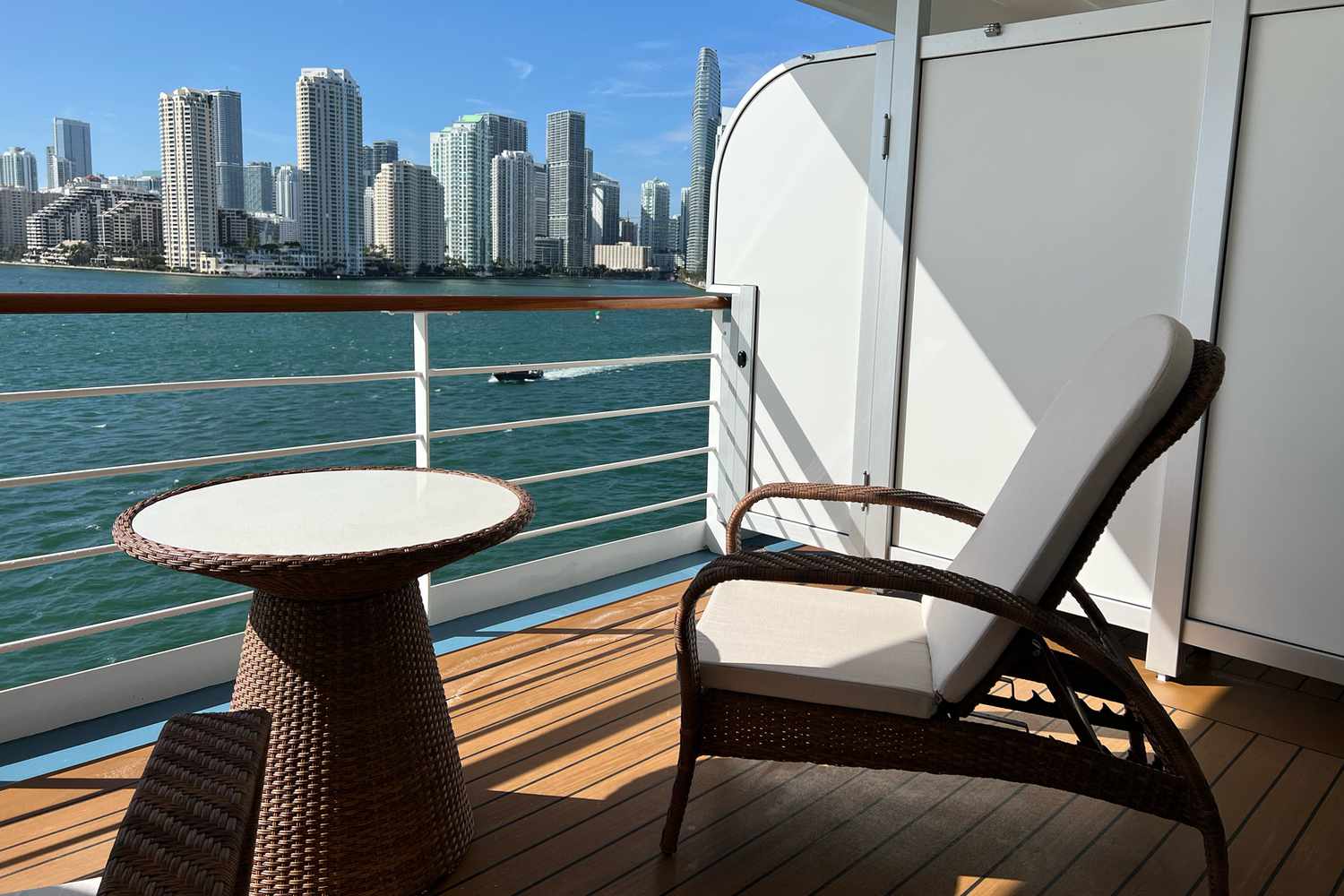 Balcon dans la cabine
