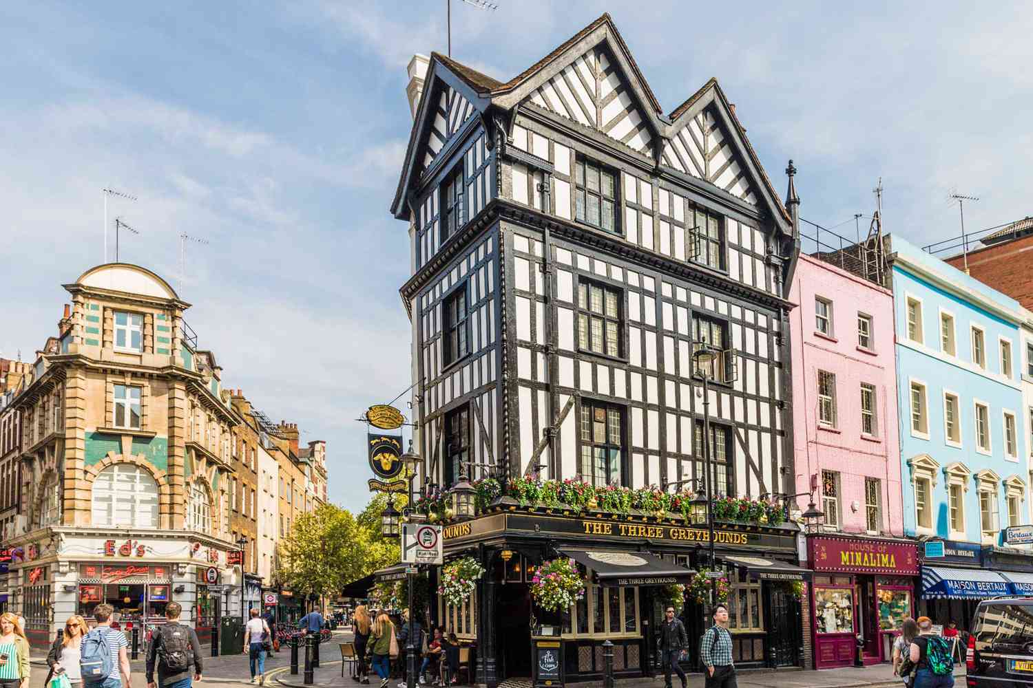 The Three Greyhounds, un pub typique de Londres, Soho, Londres, Angleterre, Royaume-Uni, Europe