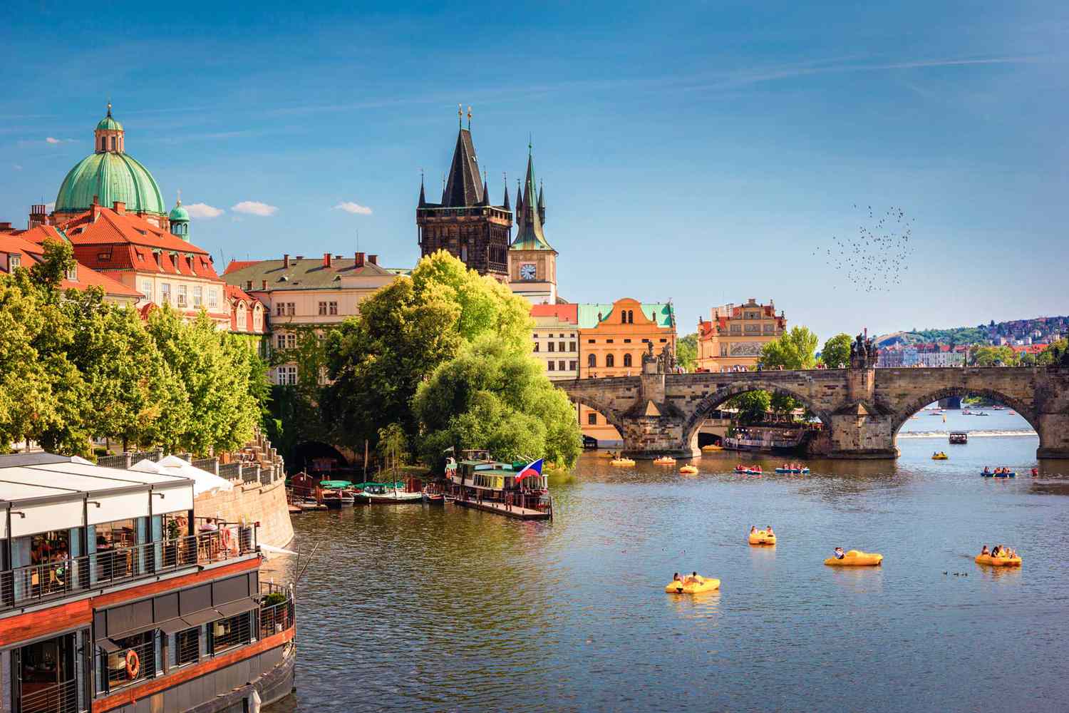 Pont Charles et Château de Prague, Prague, République tchèque