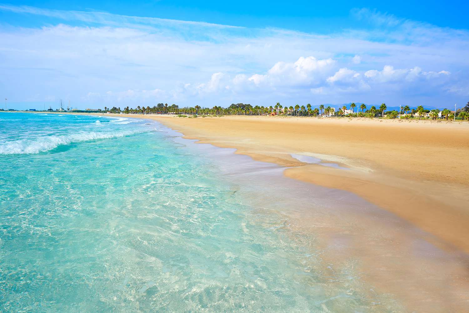 Plage de Burriana à Castellon, Espagne